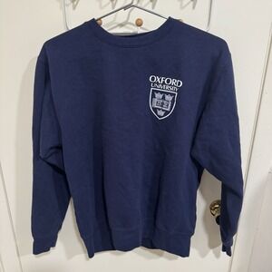 Oxford University Blue Sweatshirt Pullover Official Merchandise Women's Large